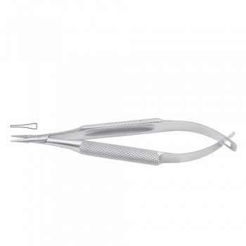 Barraquer Micro Needle Holder Straight - Very Delicate - Round Handle Stainless Steel, 13 cm - 5"